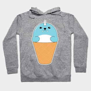 Seal with Ice cream cone Hoodie